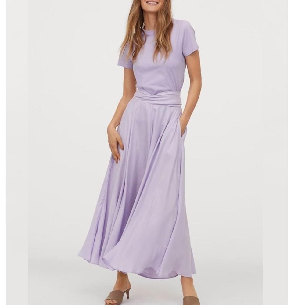 H&M Lilac Circular Skirt